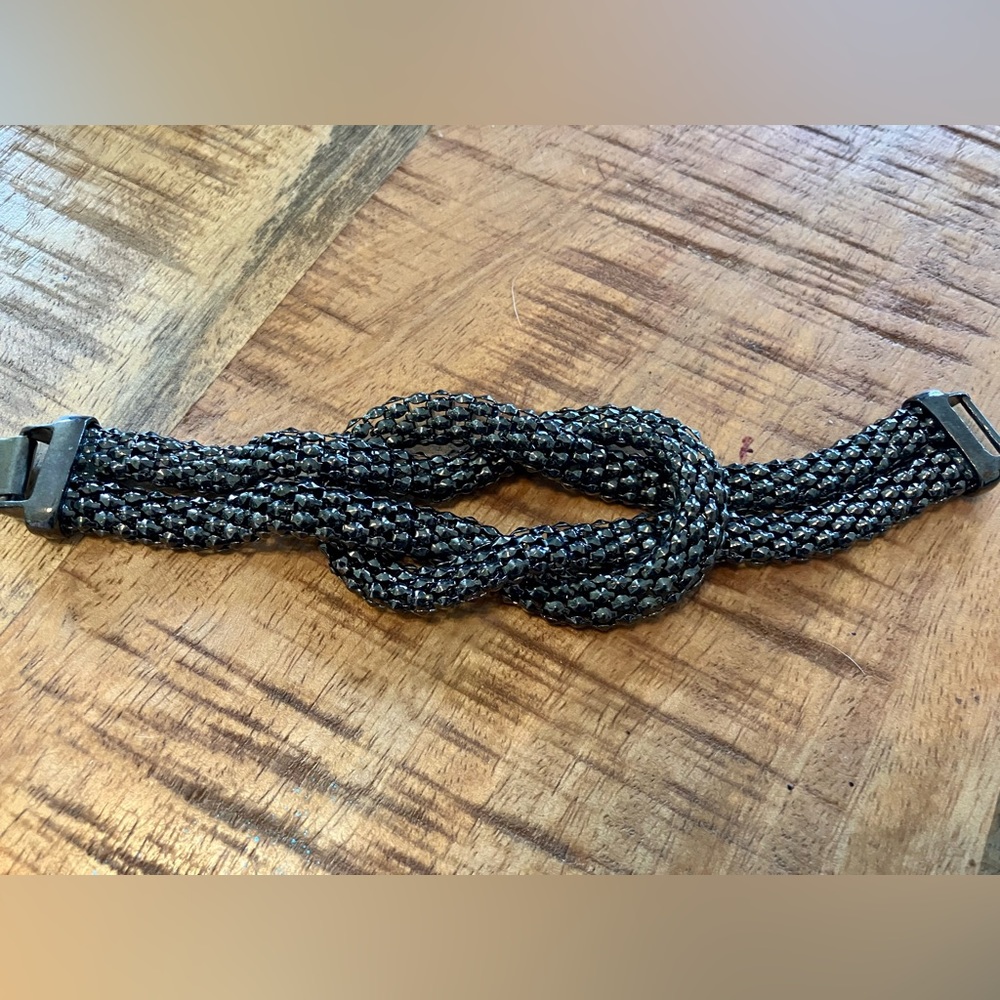 Black Braided Knot Bracelet